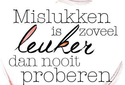 proberen is leuk